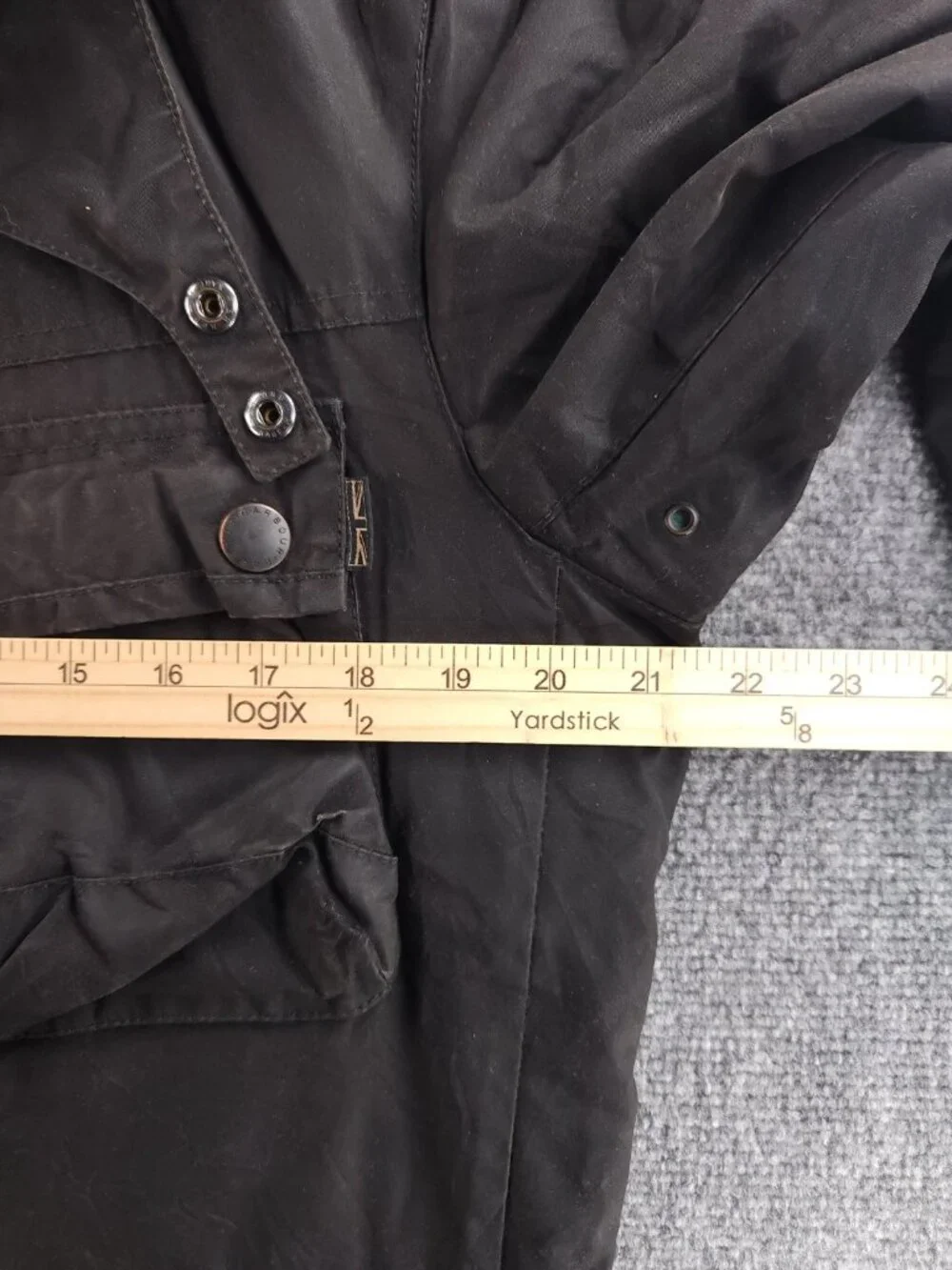 Barbour SURTEES International Medium Gray Insulated Winter Wax Jacket Men Biker